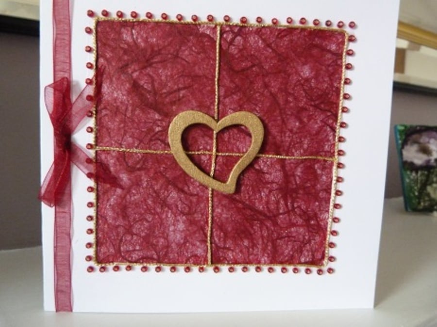 Window of your Heart Anniversary Card