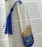 Personalised name resin gold leaf bookmark page holder  - Image 9