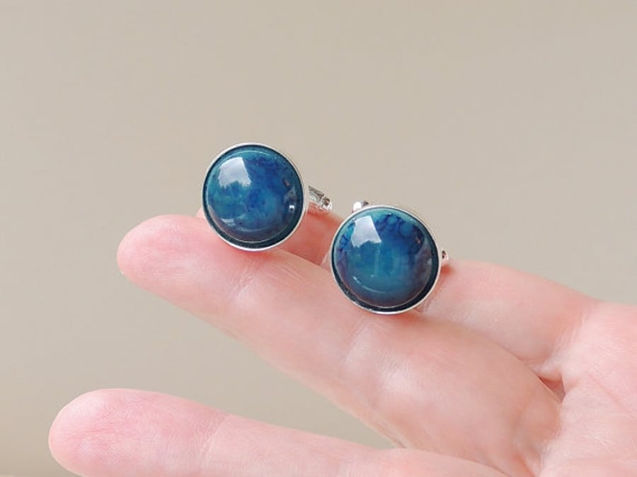 Blue Cufflinks - SALE (2354)