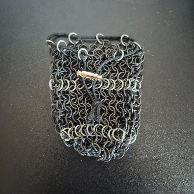 Small Chainmaille Dice & Coin Pouch