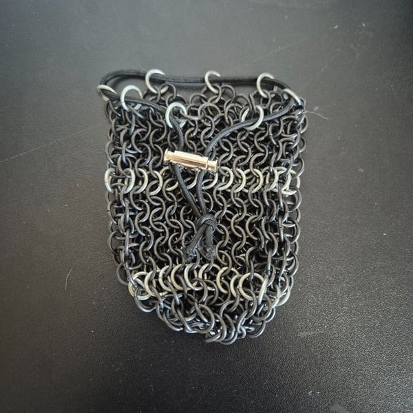 Small Chainmaille Dice & Coin Pouch