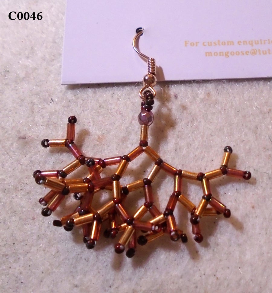 Fractal-style earrings (customisable)