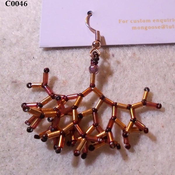 Fractal-style earrings (customisable)
