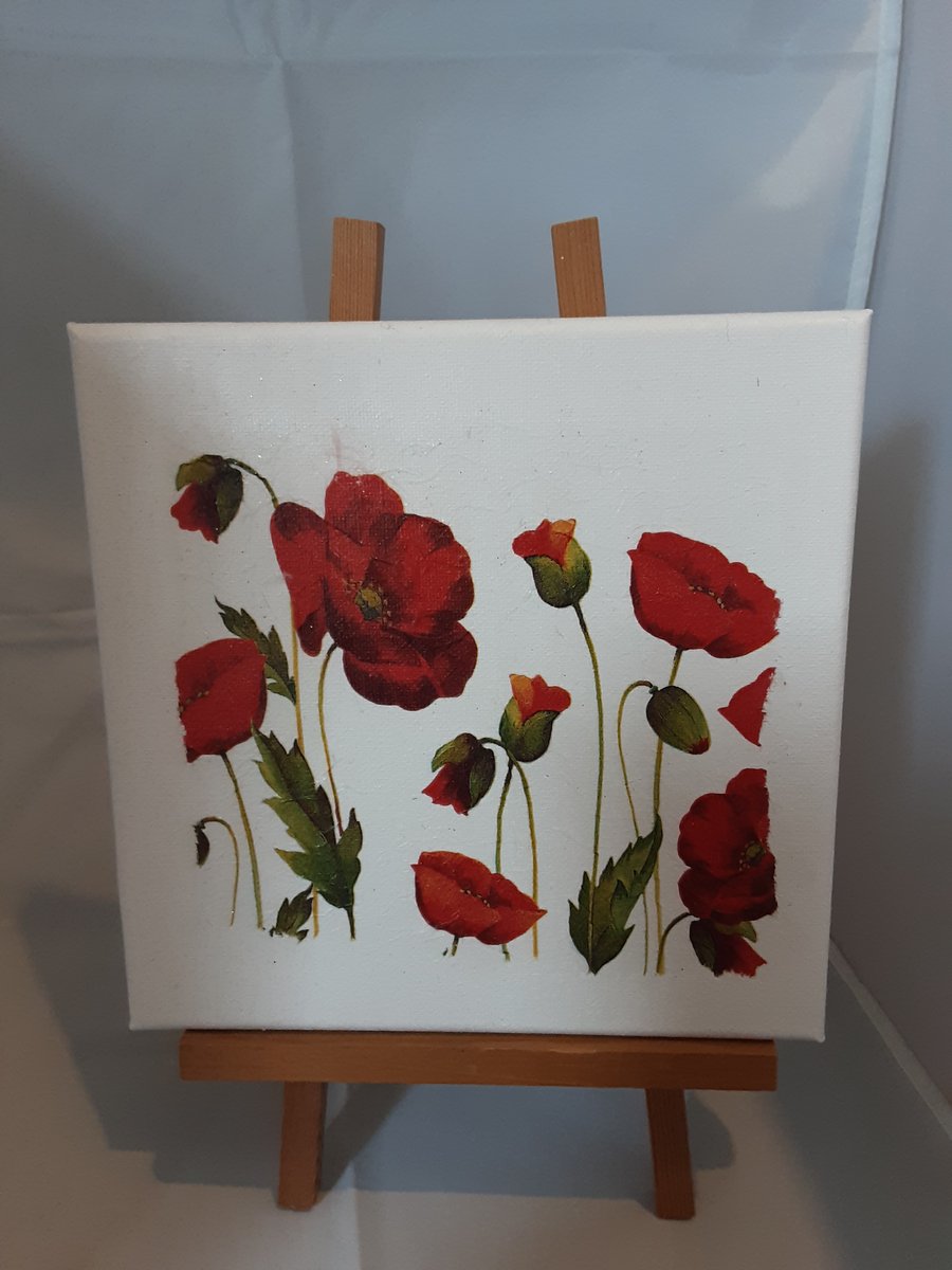 Poppies canvas