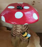 Red flat top Toadstool (A3) - Image 1