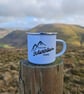 Enamel Hiking mug, Adventure Mug, Welsh Mountain Mug, Mwg Cymraeg, Hiker Gift - Image 4