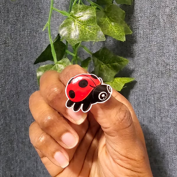 Handmade Cute Ladybird Badge Pin