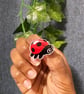 Handmade Cute Ladybird Badge Pin