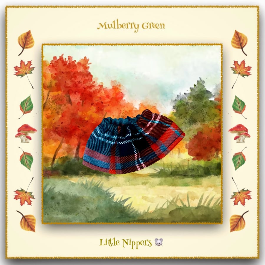 Little Nipper Orange Tartan Skirt