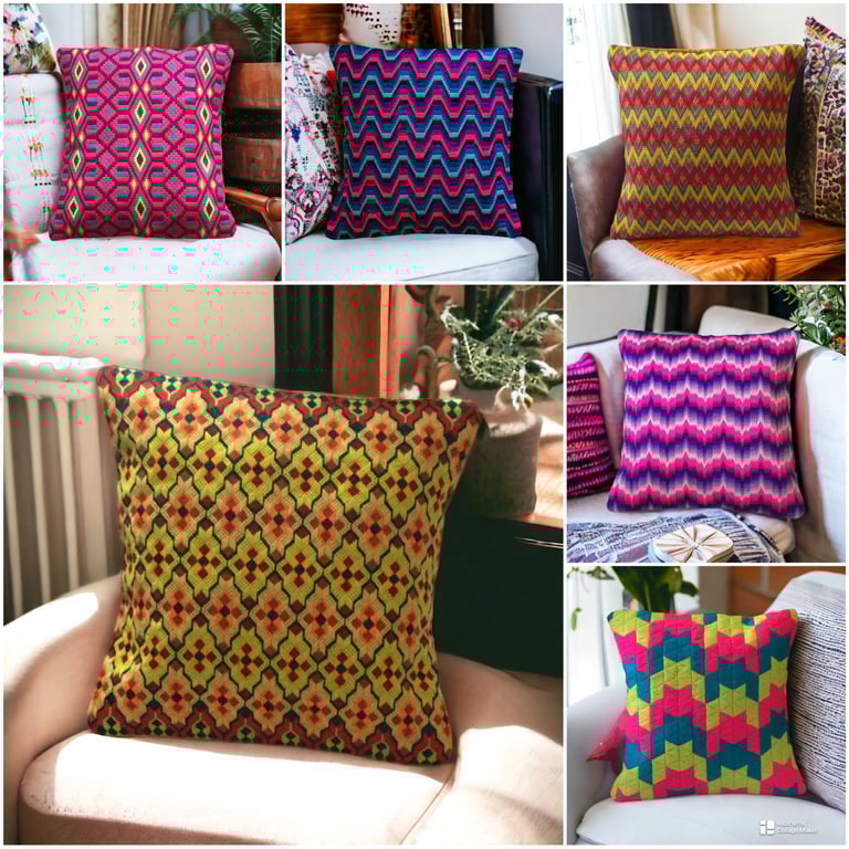 Original Needlepoint Cushions