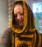 Wild Oleander Crochet Hooded Scarf - Colonel Mustard’s Candlestick - Image 2