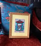Curio Shop Window Painting - Framed in a Vintage Gilt Frame - original painting