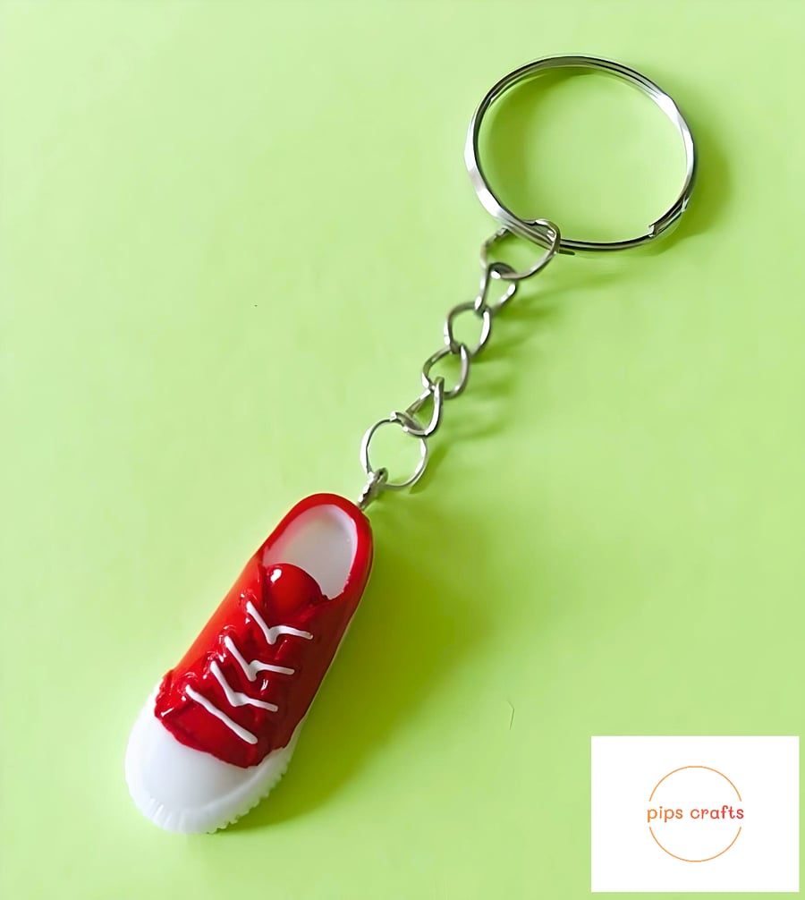 Fun Trainer Shoe, Sneaker Keyring - Keychain, Gift, Secret Santa