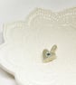 London Blue Topaz Silver Heart Pendant - Image 1