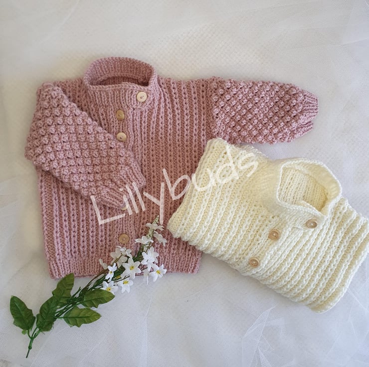 Knitting pattern for childs aran cardigan. Gibs... Folksy