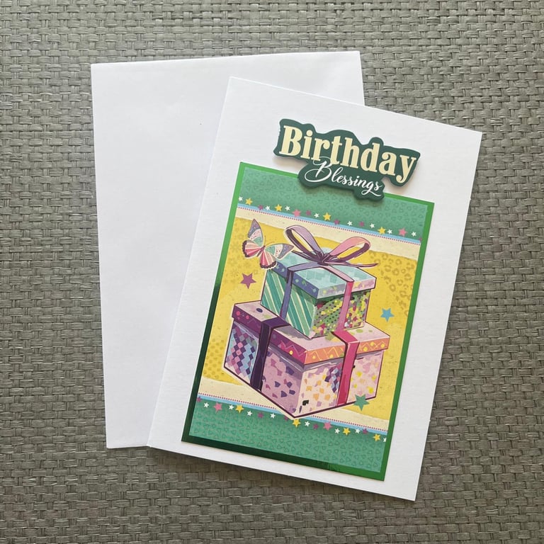 Birthday blessings card