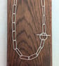 Handmade silver paperclip chain