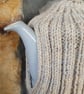 Tea Cosy for Le Creuset Medium Grand 1.3L Tea Pot, Hand Knitted, Oatmeal - Image 5