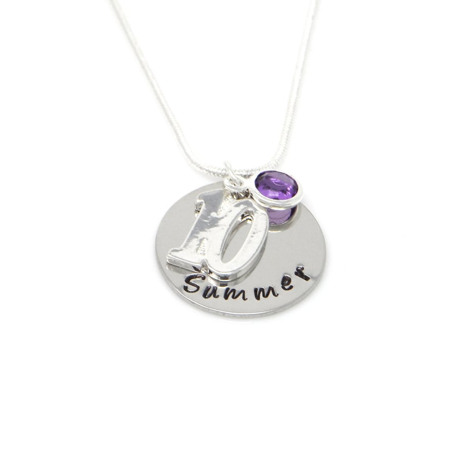10th Birthday Gift - Personalised Necklace - Daughter Sister Granddaughter Niece