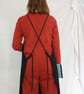 Kite-Shape Crossback Apron, Black Canvas, Adjustable Unisex No 22 - Image 3