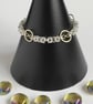 Sterling Silver Chainmaille Bracelet with 24k Gold Vermeil Infinity Symbols  - Image 10