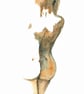 Nude woman standing original watercolour painting - Image 2
