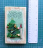 Sea Glass Robin Christmas Tree Wall Art - Handmade Festive Decoration or Gift - Image 9
