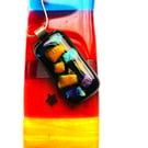 Fused Glass Glorious Colours Pendant