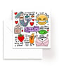 Bestie card for your best friend or bff with lots of puns and cute illustrations - Image 1