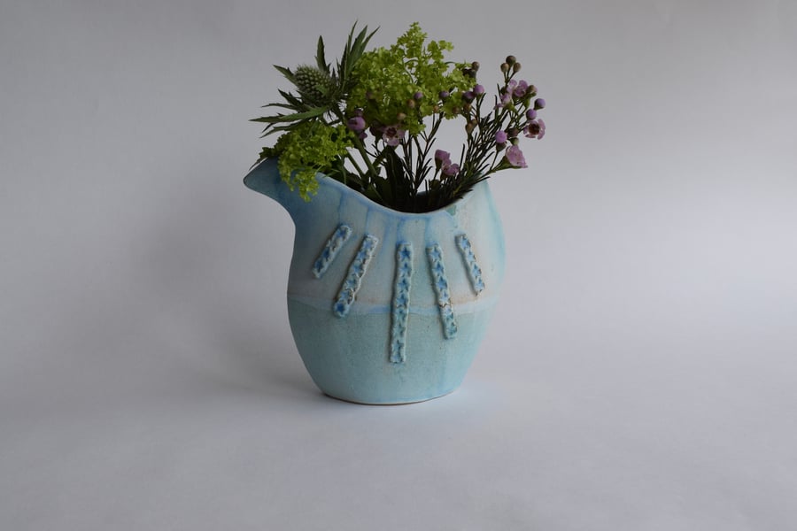 Bird Vase in Stoneware Ceramic Scandinavian Influence