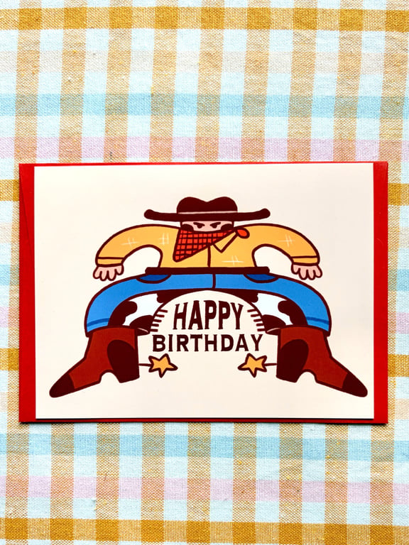 Cowboy Birthday Card