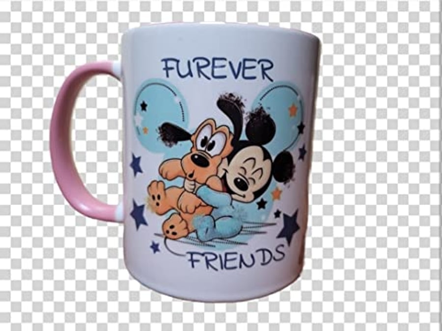 Cute printed cup "Furever friends"