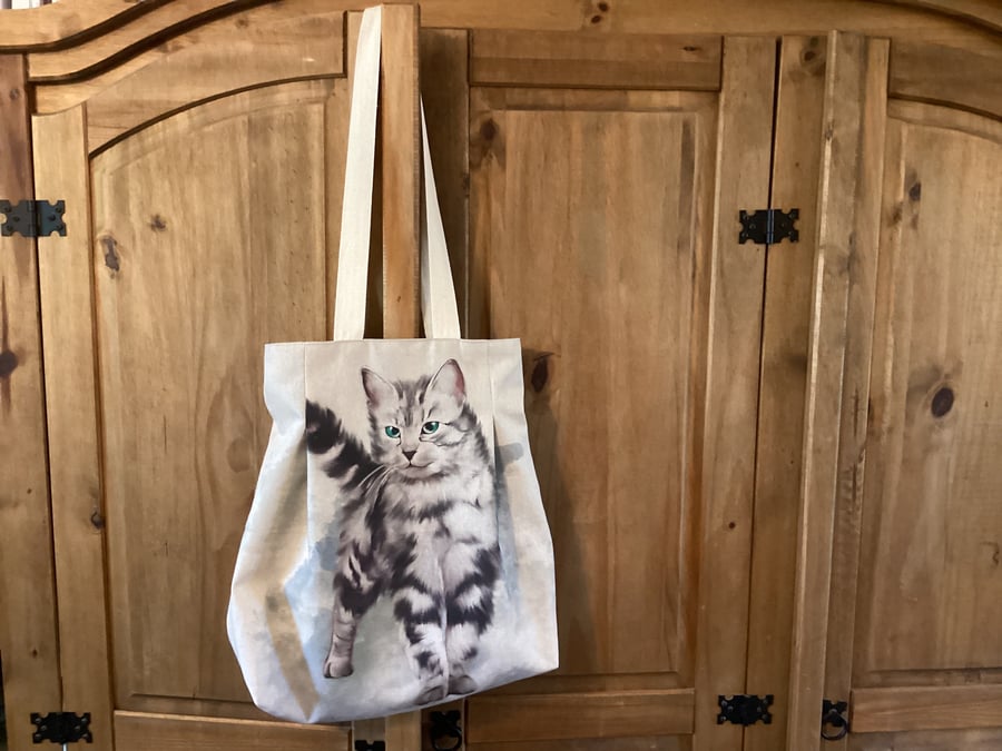 Cotton Cat tote bag