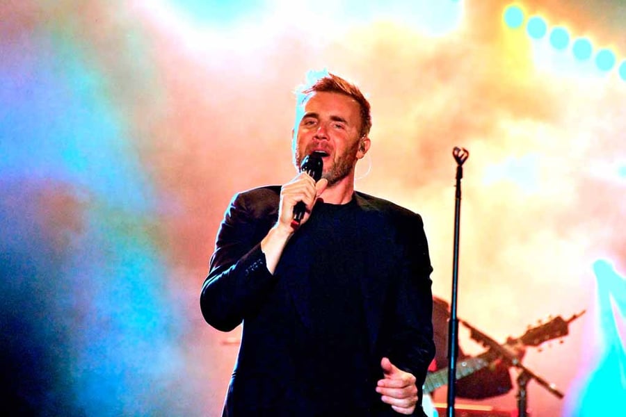 Gary Barlow Performing Live With Take That Photograph Print