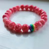 Mottled Pink Beaded Bracelet 
