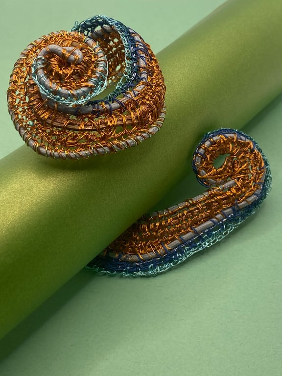 Asymmetrical bangle - recycled 