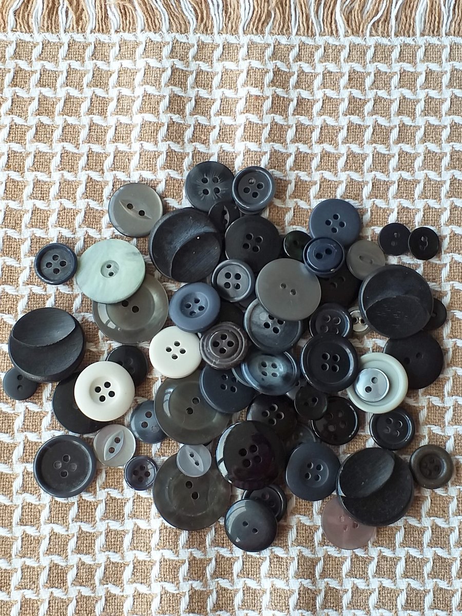 Assorted Black Buttons