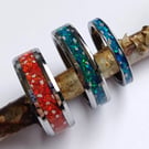 Memorial Tungsten Carbide Eternity Ring containing the Ashes you provide 