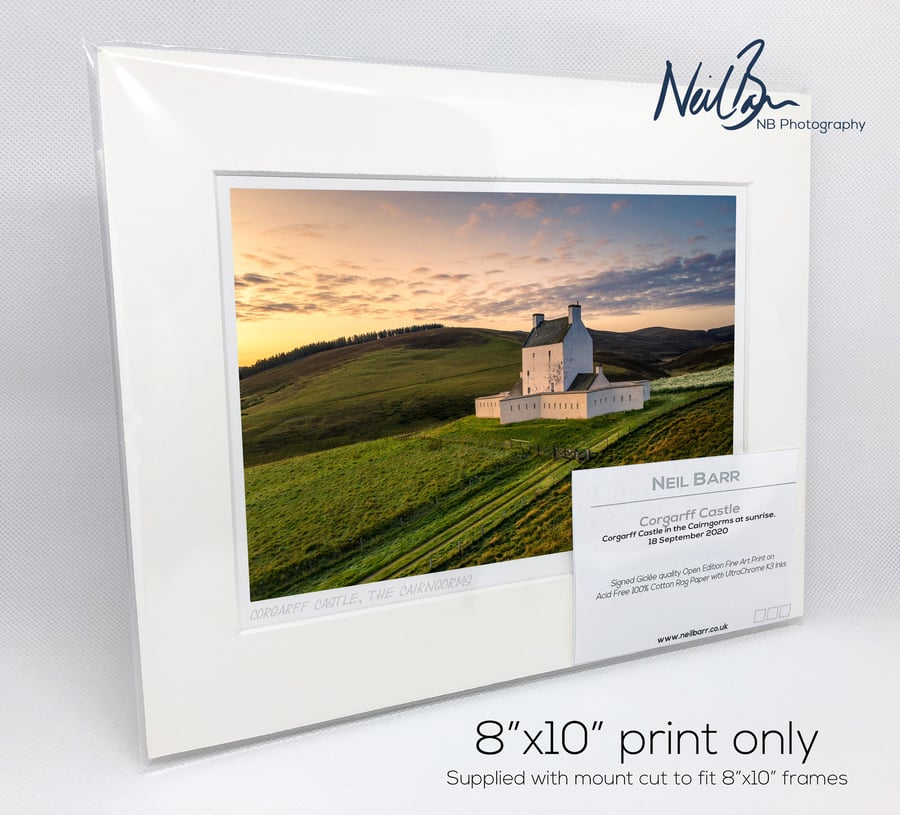 Corgarff Castle, Cairngorms, Scotland - A5 (10" x 8") Unframed Print