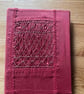 Hand Smocked Silk Photograph Album, Raspberry  - Image 1