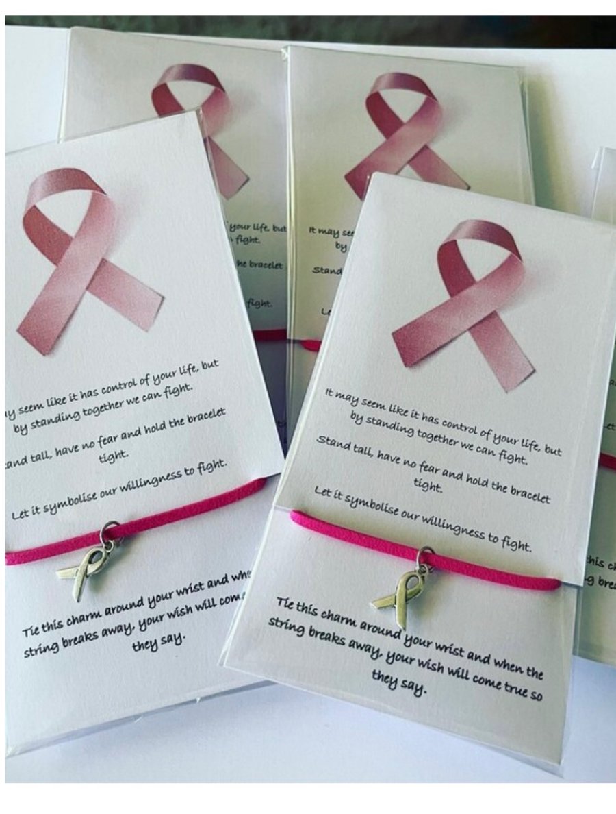 Breast cancer awareness suede effect corded bracelet 