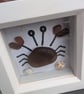 White seaglass crab box frame - Image 2