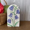 Small bluebell pottery hanging decoration