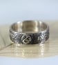 Silver Band ring with Elvish Runes  - Elven Jewellery Not All Those Who Wander  - Image 4