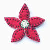 Reserved for LeopardPrintBee ...Poinsettia Flower Brooch