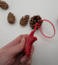 Red star bead embroidery decoration  - Image 3