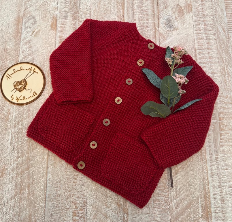 Made To Order Handknitted Joyous Cardigan 6 sizes. Any colour.