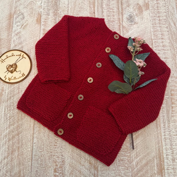 Made To Order Handknitted Joyous Cardigan 6 sizes. Any colour.