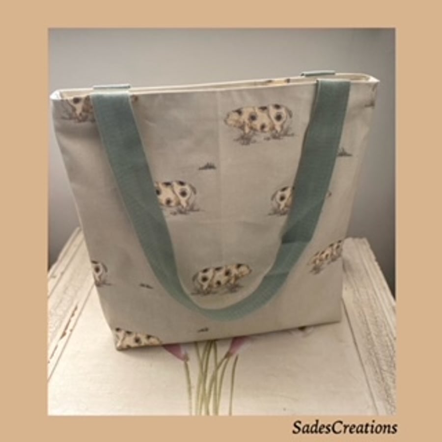Oilcloth cheap beach bag
