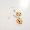 Christmas retro Mince Pie earrings (quirky, fun, handmade, novel)